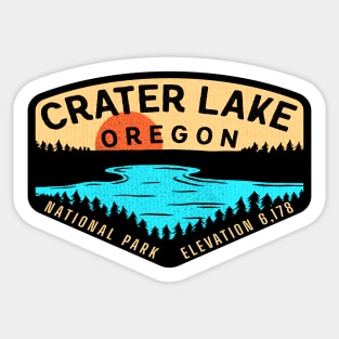 Crater Lake National Park Oregon Forest Sticker